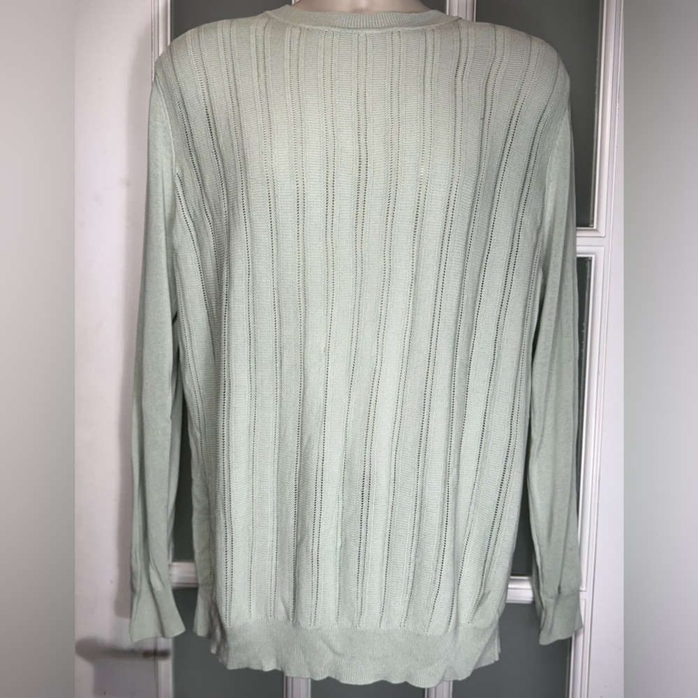 SHEIN Wide Stripe Knit Crewneck Sweater